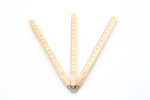 PN1071 Wooden Ball Pen With ruler scale