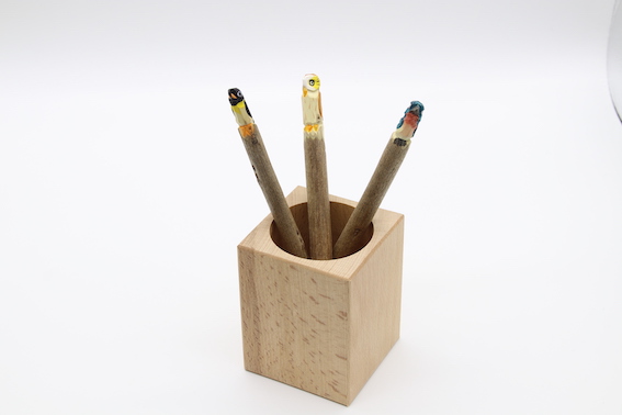 PN1012 Bird Wood Ball Pen