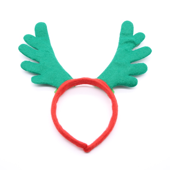 HPCM200405 Chrismas Headband Costume Party Green Antler Shape