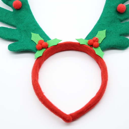 HPCM200405 Chrismas Headband Costume Party Green Antler Shape