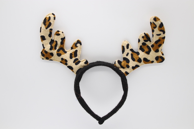 HPCM200404 Chrismas Headband Costume Party Leopard print Antler Shape