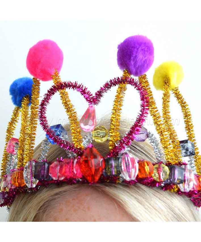 KT1601SD Make Your Own Tiara Chenille Crown