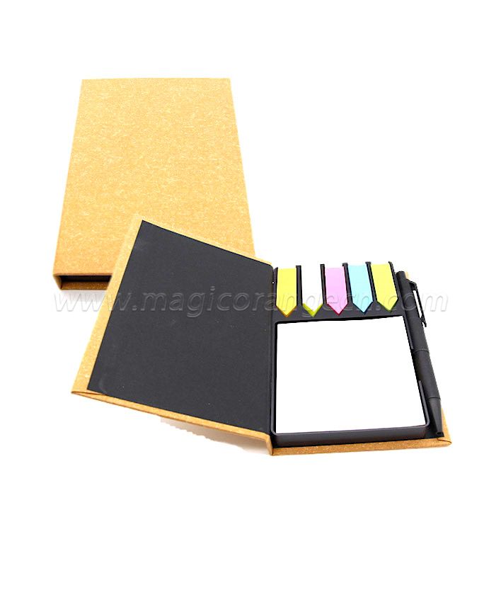 BK1027 Sticky Memo Box with Pen