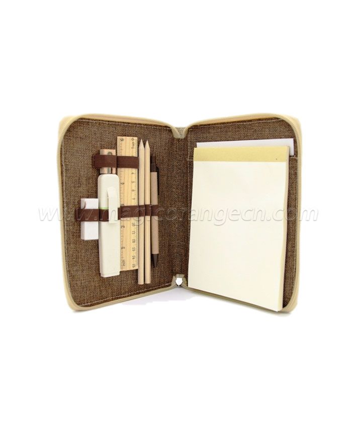 PB1004 Jute Pen Bag Nature color PU marker Multi-function