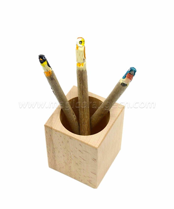 PN1012 Bird Wood Ball Pen