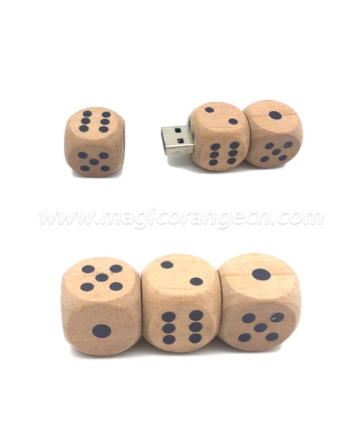 TL1011 Wooden Dice USB