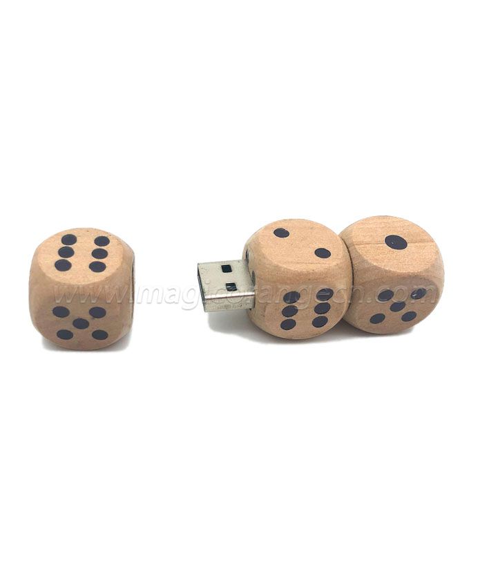 TL1011 Wooden Dice USB