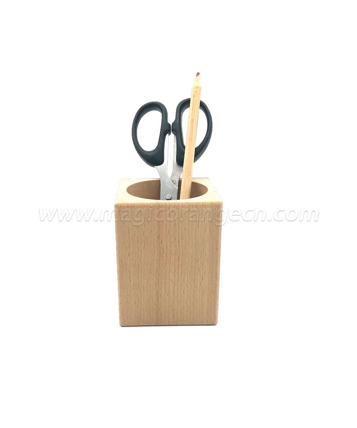 TL1003 Wooden pen holder natural color