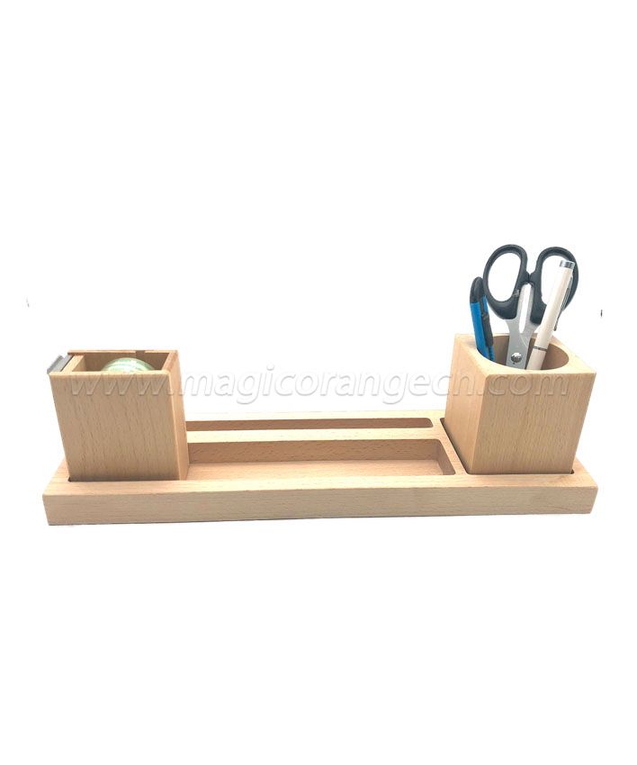 TL1003 Wooden pen holder natural color