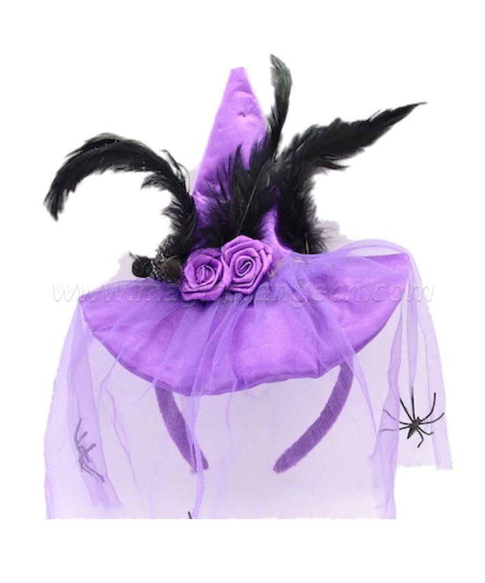 HPCM200102  Headband Halloween Saint\'s Costume Party Purple Hat