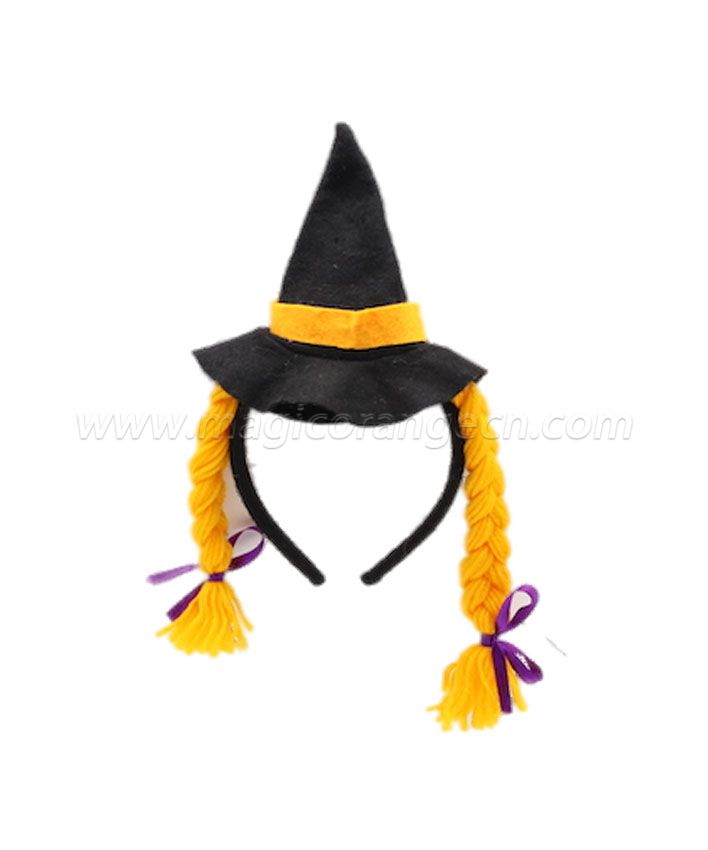 HPCM200103 Headband Halloween Saint\'s Costume Party Hat with yellow hair