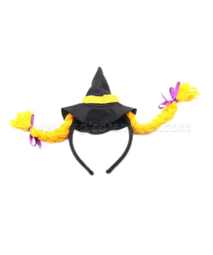 HPCM200103 Headband Halloween Saint\'s Costume Party Hat with yellow hair