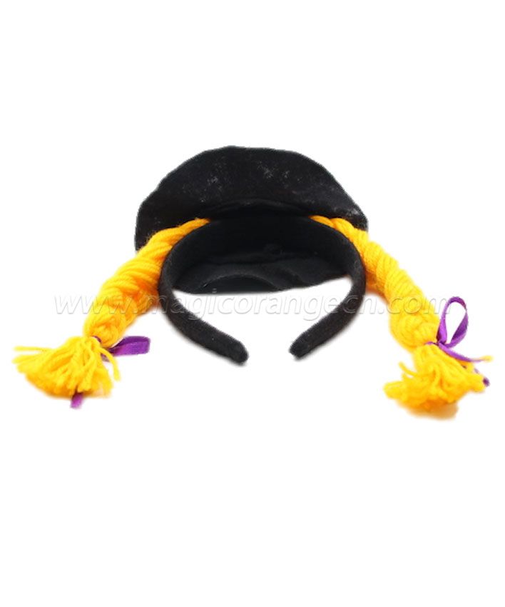 HPCM200103 Headband Halloween Saint\'s Costume Party Hat with yellow hair