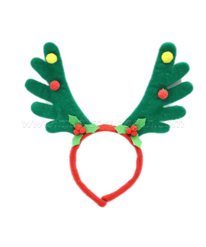 HPCM200405 Chrismas Headband Costume Party Green Antler Shape