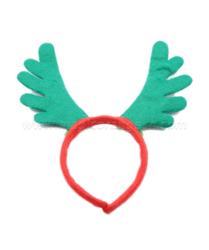 HPCM200405 Chrismas Headband Costume Party Green Antler Shape