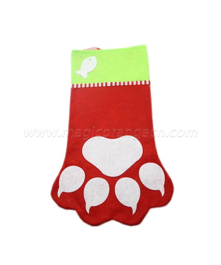 HPCM1006 Christmas Stockings Pet Paw Christmas Stocking Hanging Christmas Decoration Stocking