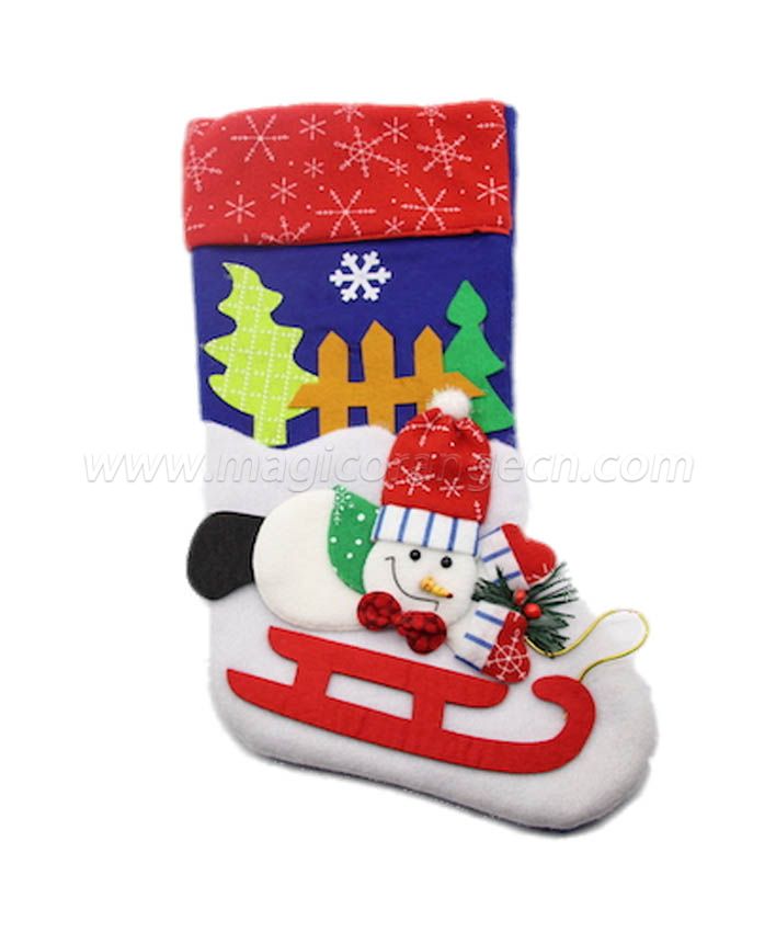 HPCM1009 Felt with Polyester filled Christmas Stockings Ornament Family Decorations