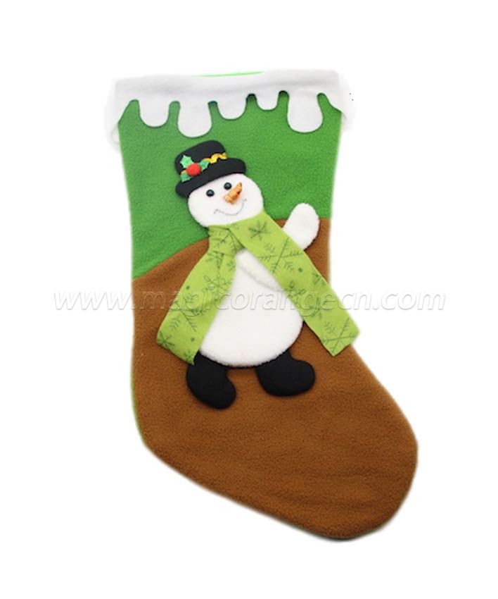 HPCM1009 Felt with Polyester filled Christmas Stockings Ornament Family Decorations