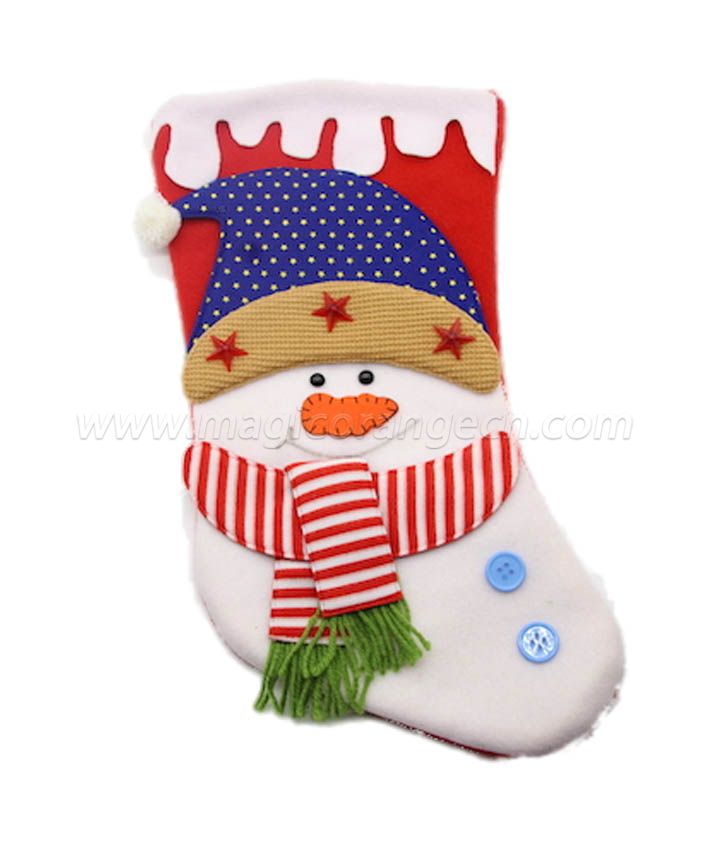 HPCM1009 Felt with Polyester filled Christmas Stockings Ornament Family Decorations