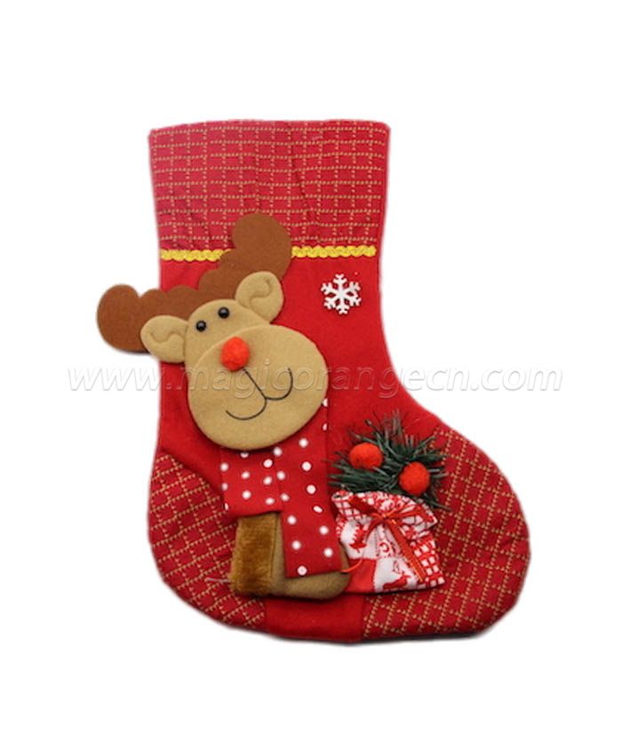 HPCM1009 Felt with Polyester filled Christmas Stockings Ornament Family Decorations