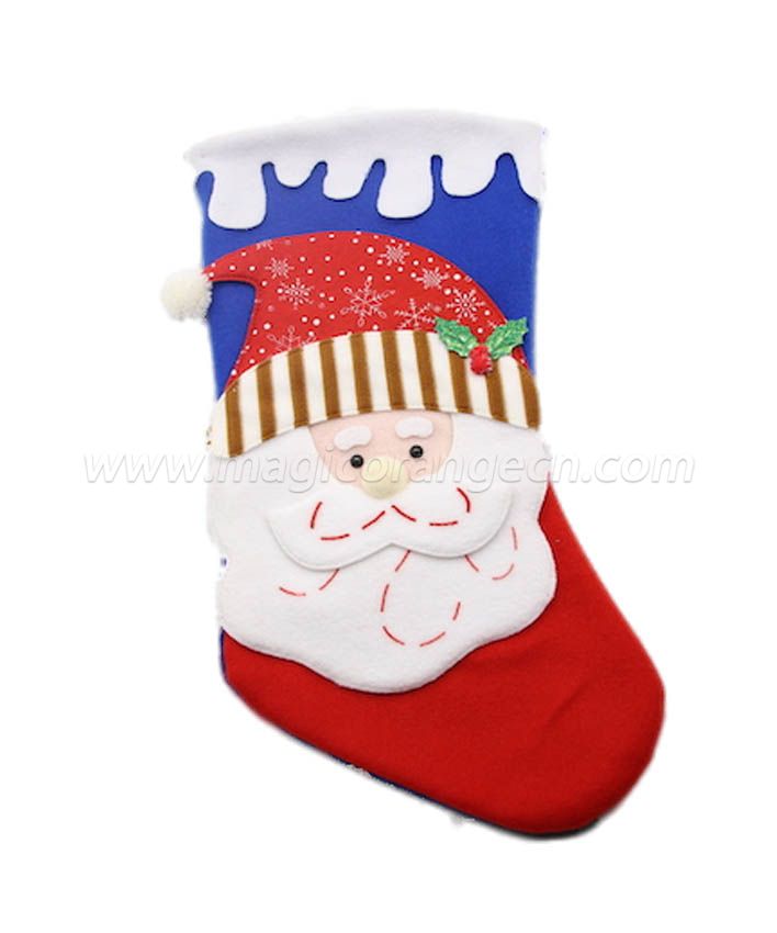 HPCM1009 Felt with Polyester filled Christmas Stockings Ornament Family Decorations
