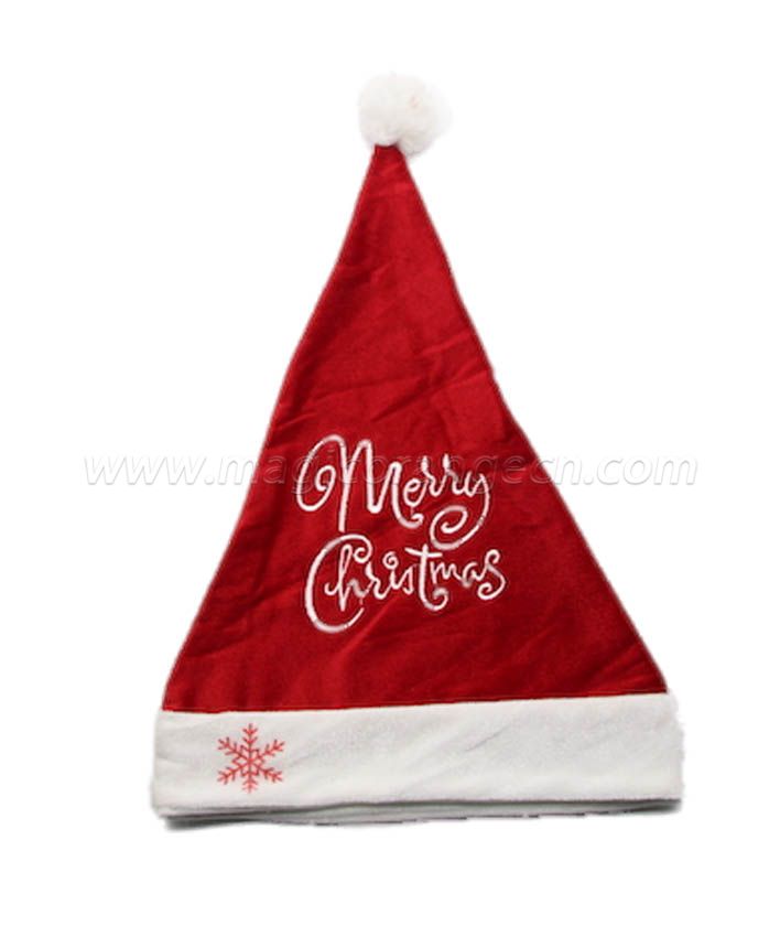 HPCM1021 Christmas Hat with Merry Chrismas word on front