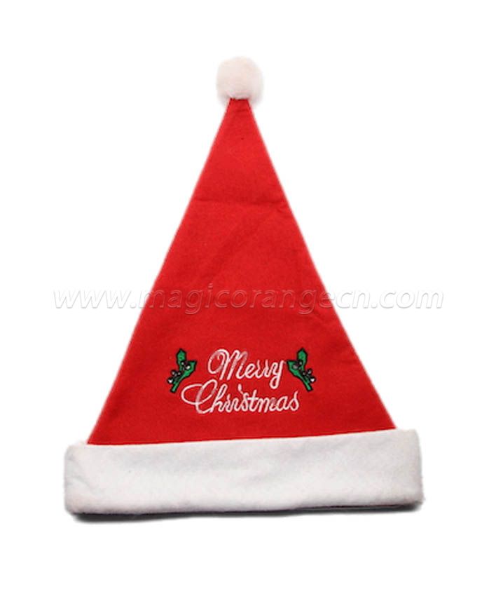 HPCM1022 Christmas Hat with Merry Chrismas word green butterfly on front