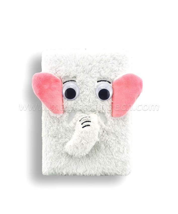 BK1046 Big eye Elephant small plush series notebook