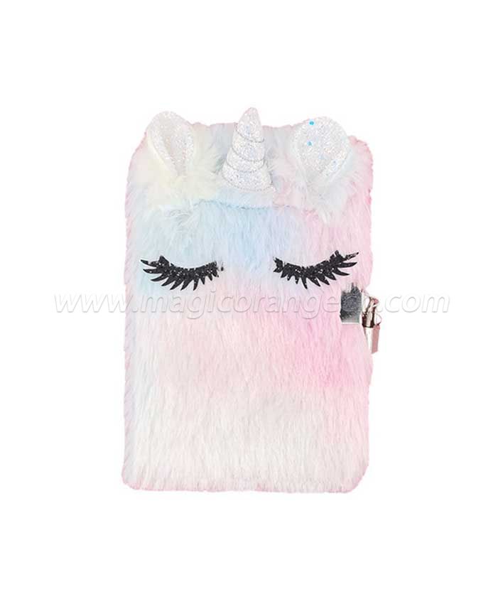 BK1048 Unicorn Plush Notebook Secret Diary book
