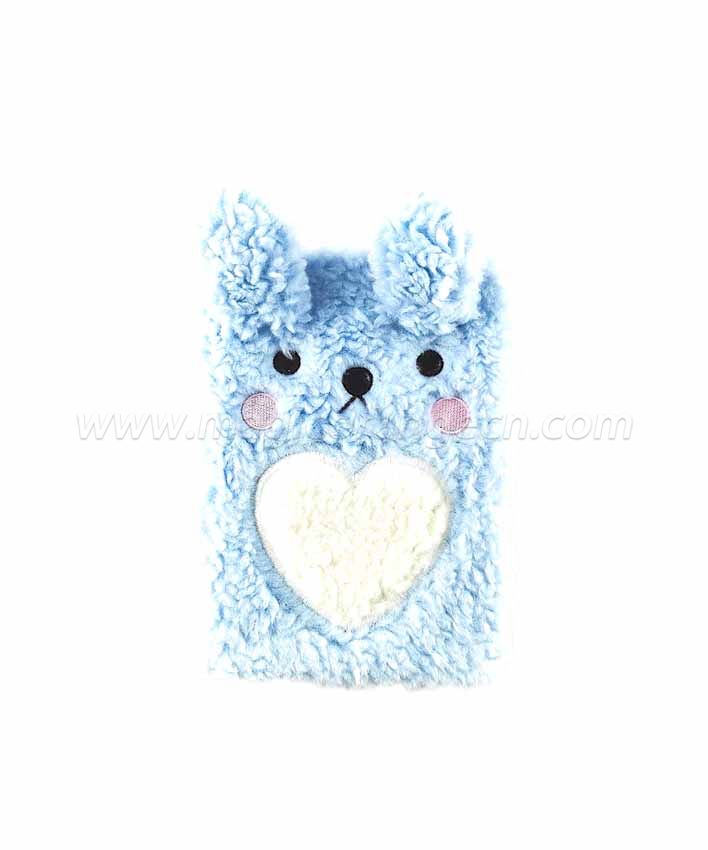 BK1056 Rabbit and Bear Plush Notebook B6 Size