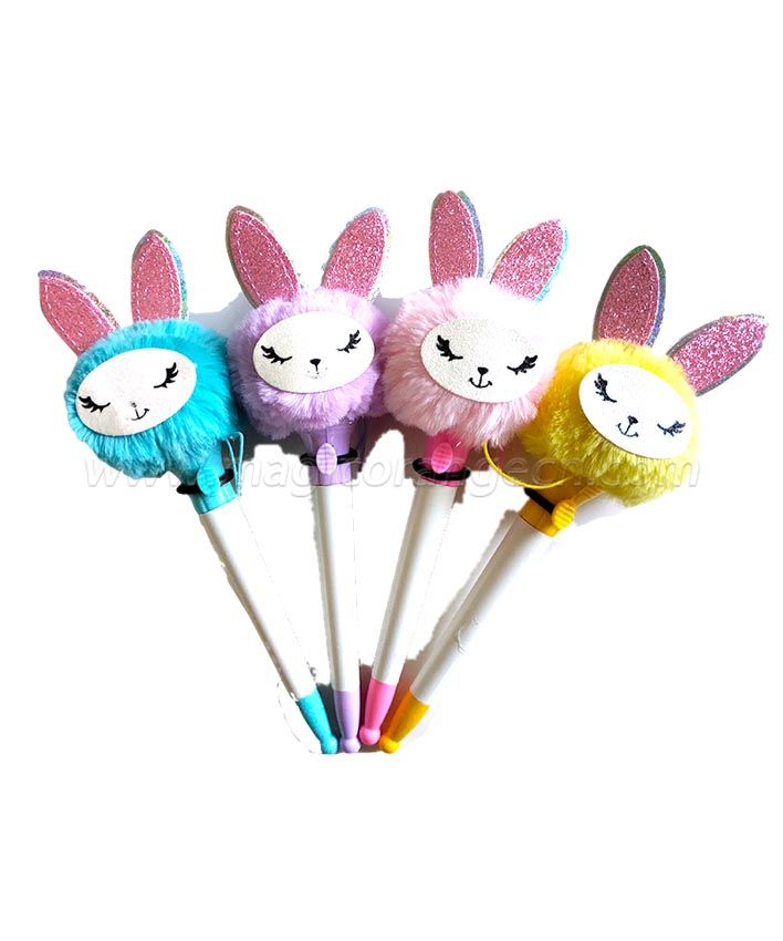 PN1307 gift Pen Colorful Fluffy Ball Pen for Easter