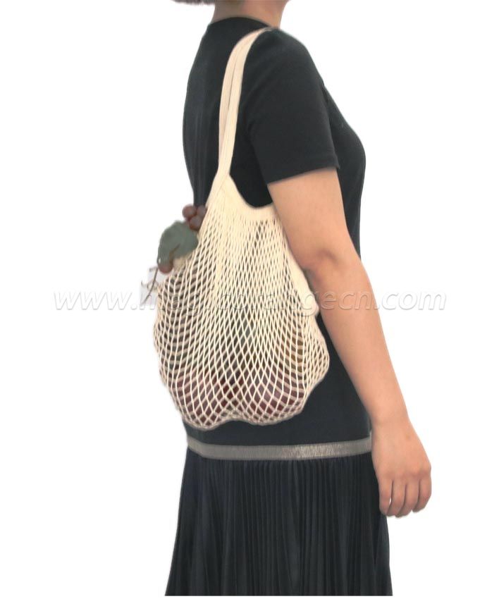 BG2035 Cotton mesh bag long handle