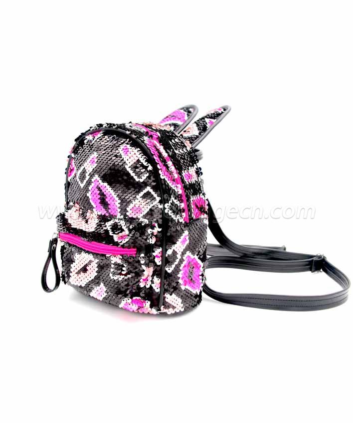 BG2037 Mini Sequin Rabbit Ear Backpack Waterproof Shoulder Bag