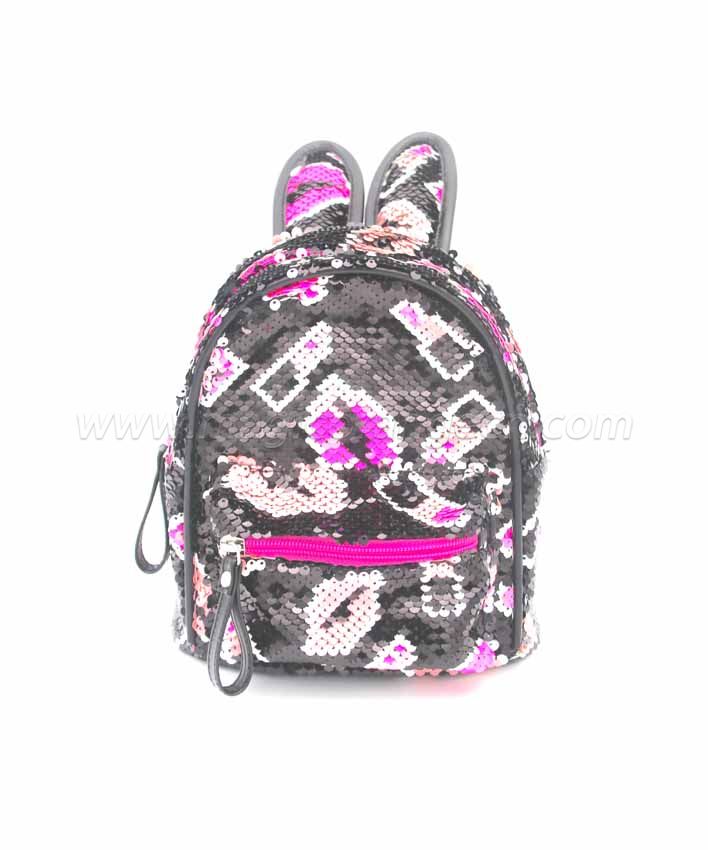 BG2037 Mini Sequin Rabbit Ear Backpack Waterproof Shoulder Bag