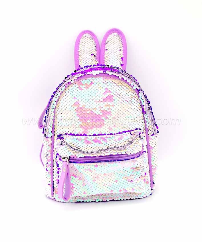 BG2037 Mini Sequin Rabbit Ear Backpack Waterproof Shoulder Bag