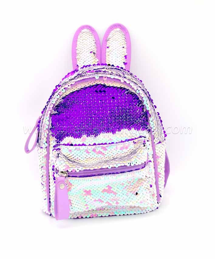 BG2037 Mini Sequin Rabbit Ear Backpack Waterproof Shoulder Bag