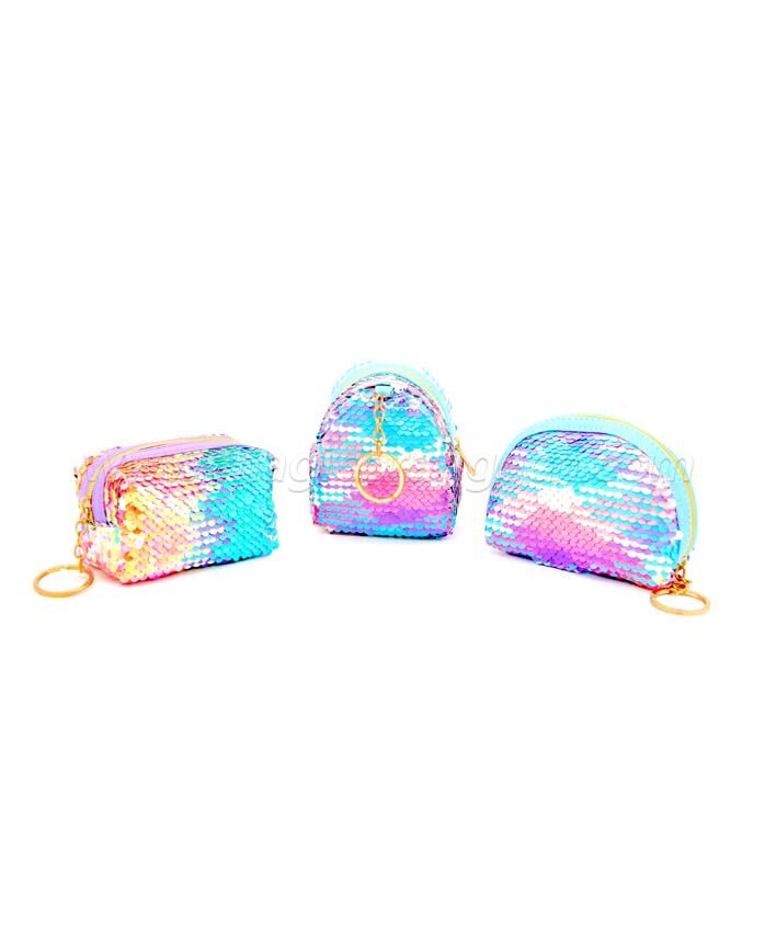 BG2042 Sequin  coin bag Mini Key Ring