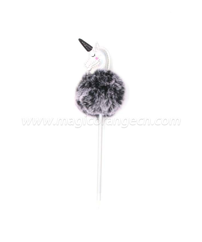 PN1350  Swan Unicorn Gift Pen Colorful Fluffy Ball Pen for Party Supplies