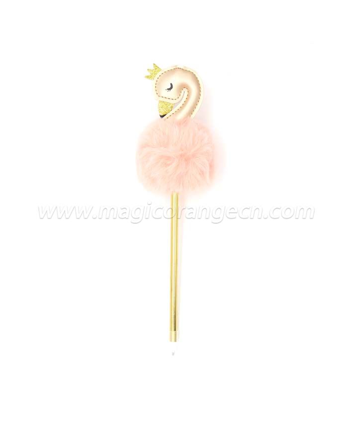 PN1350  Swan Unicorn Gift Pen Colorful Fluffy Ball Pen for Party Supplies