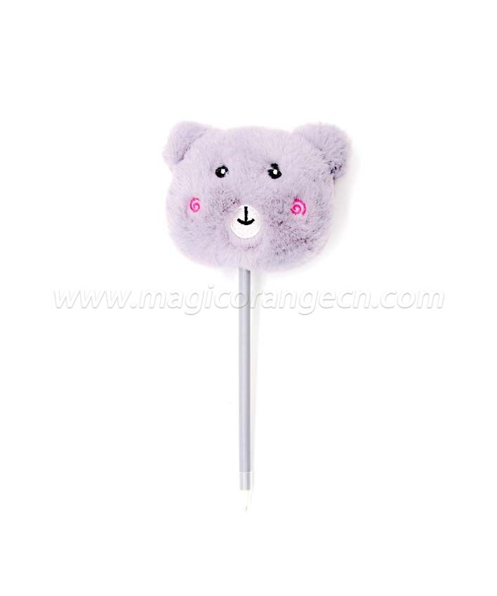 PN1352 Cute bear Gift Pen Colorful Fluffy Ball Pen