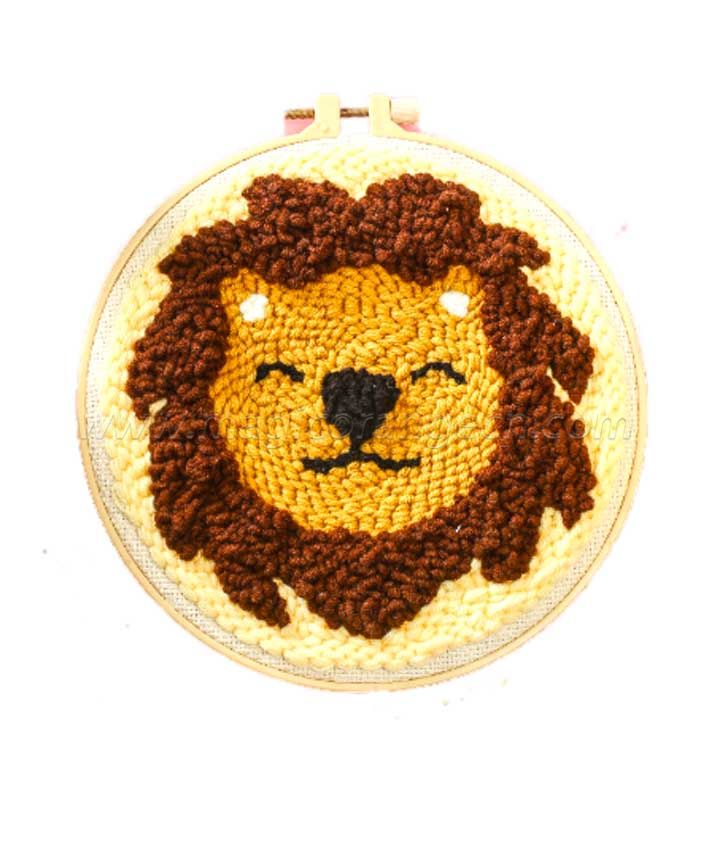 CTY100801 Lion Punch Needle Embroidery Starter Kit