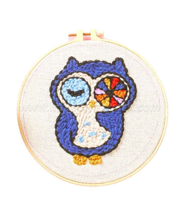 CTY100805 Owl Punch Needle Embroidery Starter Kit