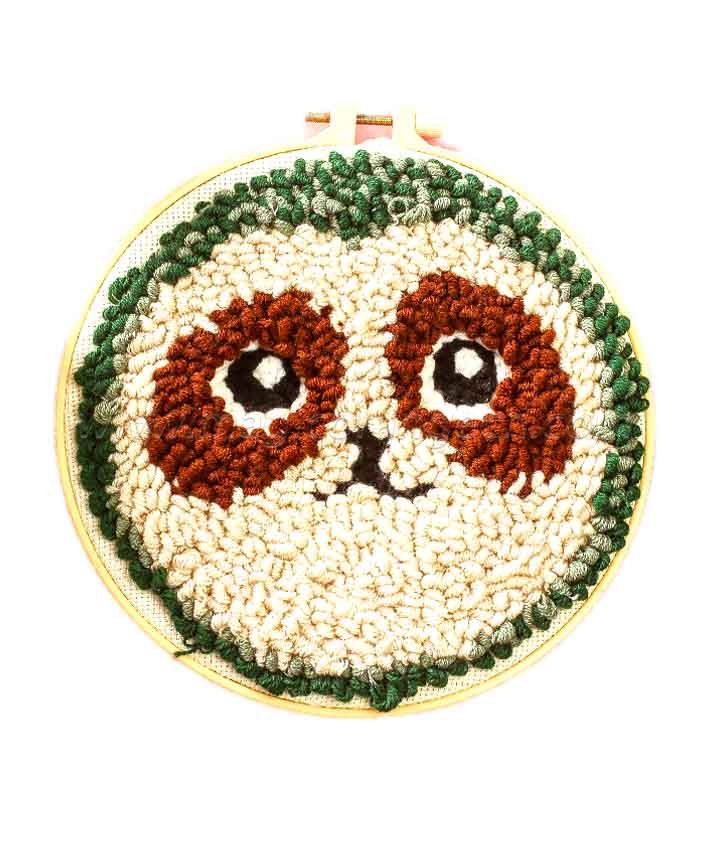 CTY100807 Sloth Punch Needle Embroidery Starter Kit