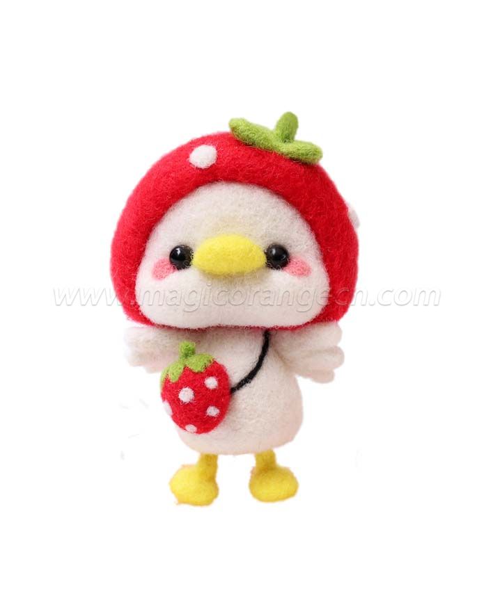 CTY101008 Duck Needle Felting Kit Handmade Animal Doll Needle Felting Wool Felting Kit