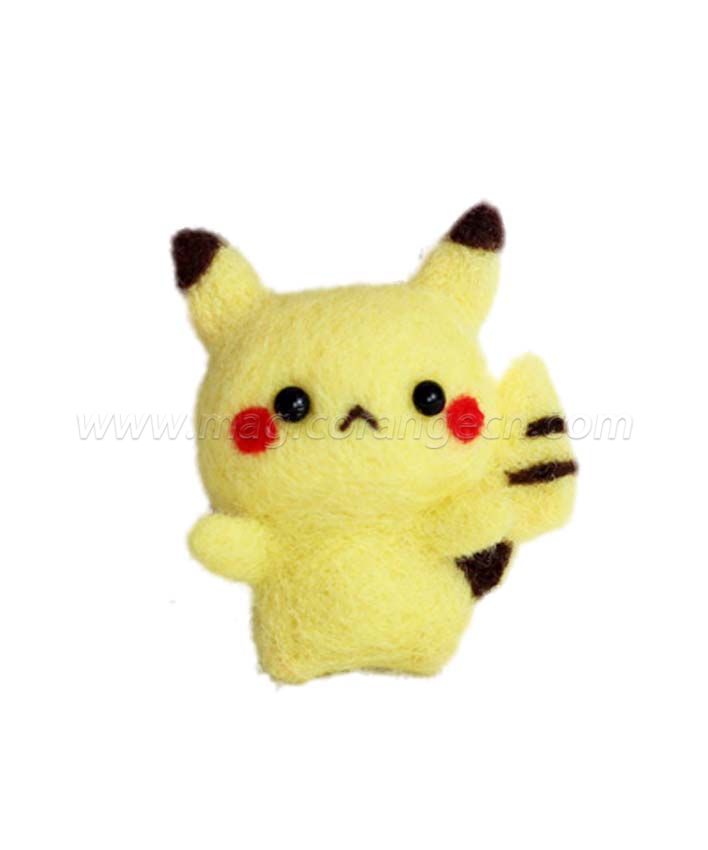 CTY101010 Cartoon Character Needle Felting Kit Pikachu Handmade Animal Doll Needle Felting Wool Felting Kit
