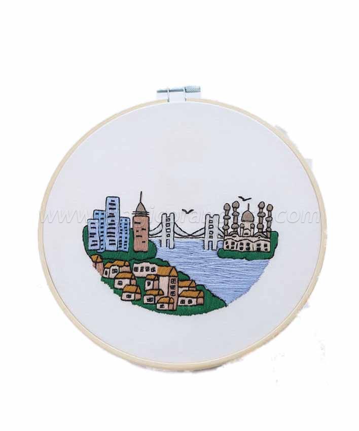 CTY100911 Civic Landscape Embroidery Starter Kit with Pattern