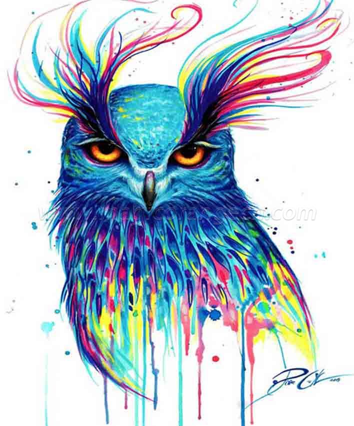CTY101201 Color Animals DIY 5D Diamond Painting Kits for Adults Rhinestone Gem Art Painting Full Drill Round Diamond, Perfect for Home Wall Decorate