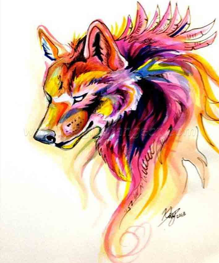 CTY101201 Color Animals DIY 5D Diamond Painting Kits for Adults Rhinestone Gem Art Painting Full Drill Round Diamond, Perfect for Home Wall Decorate