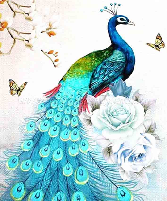 Diamond Painting Kit Paint By Diamond FRAMED DIY Painting Kit full drill peacock diamond painting