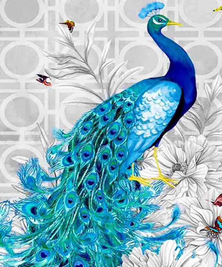 Diamond Painting Kit Paint By Diamond FRAMED DIY Painting Kit full drill peacock diamond painting